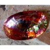 CPI 1hc Copper Iridescent Large Domed Oval Barrette Hair Clip
