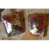 CPI 690e Forged Copper Iridescent Domed Rectangle Earrings