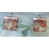 CPE 906e Etched Patina Brass Classic Small Square with Lip Earrings