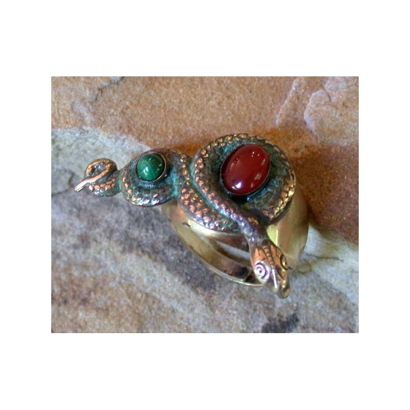 EGP130r - Carnelian & Malachite