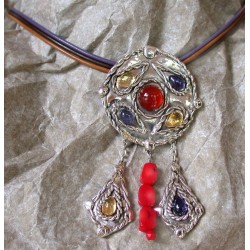 RCS11n - Brown / Lavender / Natural Rawhide