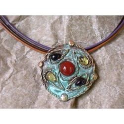 RCP9n - Brown / Lavender / Natural Rawhide