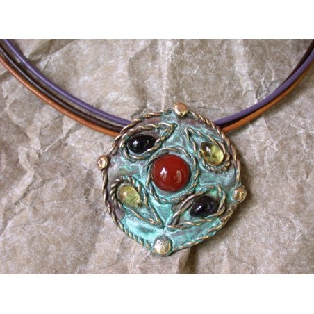 RCP9n - Brown / Lavender / Natural Rawhide