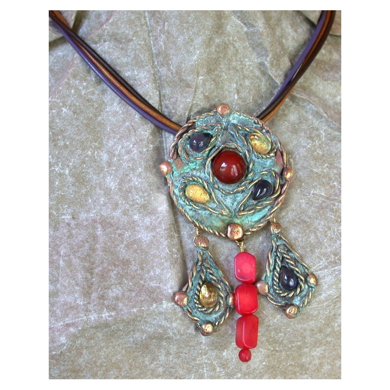 RCP11n - Brown / Lavender / Natural Rawhide