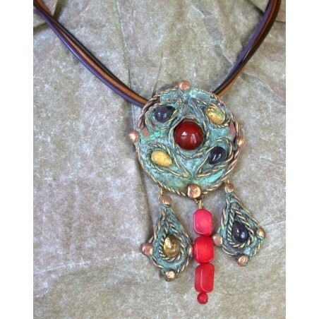 RCP11n - Brown / Lavender / Natural Rawhide