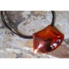 CEP80n Iridescent Copper Essence Pendant - Brown Rawhide