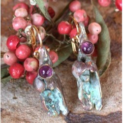 TW502e - Verdigris Patina, Amethyst