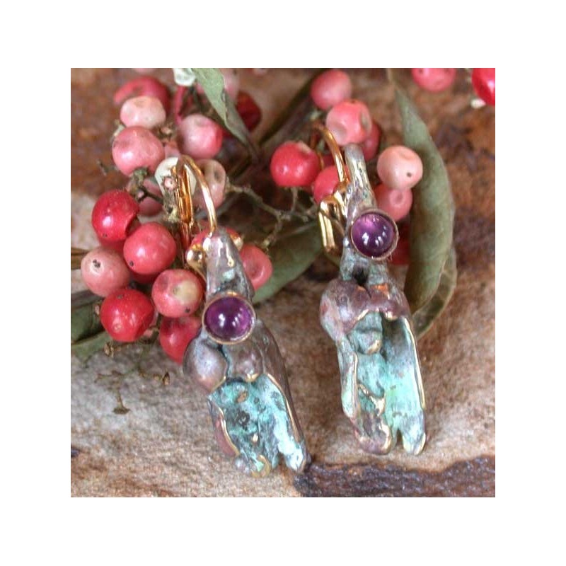 TW502e - Verdigris Patina, Amethyst