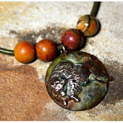 BO18rb - Detail: Olive Rawhide