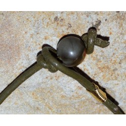 BO18rb - Clasp: Olive Rawhide