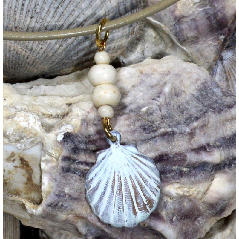 OCW4852pd Scallop Shell Pendant