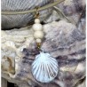 OCW4852pd Scallop Shell Pendant