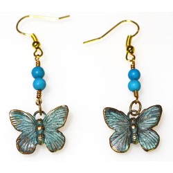 BUP129eTU Butterfly Earrings