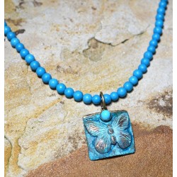 BUP129nTU Butterfly Necklace