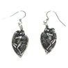 Mirror Antiqued Silver Angels Of Hope Dangle Earrings