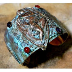 Olive Patina Brass Winged...