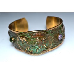 Olive Patina Solid Brass...