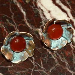 Sculptural Floral Earrings...