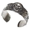Antique Silver Calla Lily Cuff Bracelet