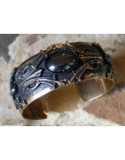 Gunmetal finished jewelry by Elaine Coyne