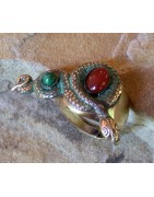 Ancient Egyptian Motif Wearable Art Rings designed by Elaine Coyne and