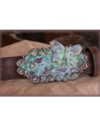 Dragonfly and Butterfly Wearable Art Belts and Buckles by Elaine Coyne