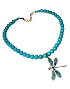 Dragonfly and Butterfly Wearable Art Necklaces by Elaine Coyne Galleri