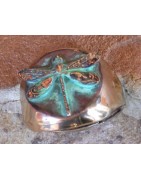 Dragonfly and Butterfly Wearable Art Adjustable Rings by Elaine Coyne 