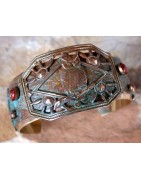Bird and Wildlife motif cuff bracelets by Elaine Coyne
